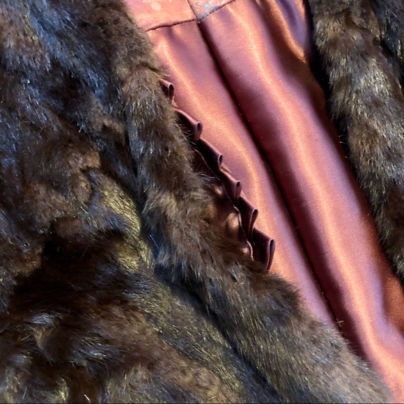 VINTAGE 40’s 50’s FUR CAPALET CAPE - Picture 3 of 6